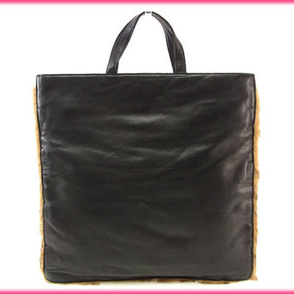 Loewe Handbag Beige Brown Woman Authentic Used - Picture 4 of 5